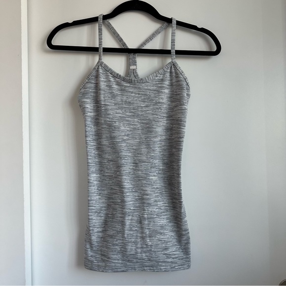 lululemon athletica Tops - Lululemon Power Y Heathered Tank Top